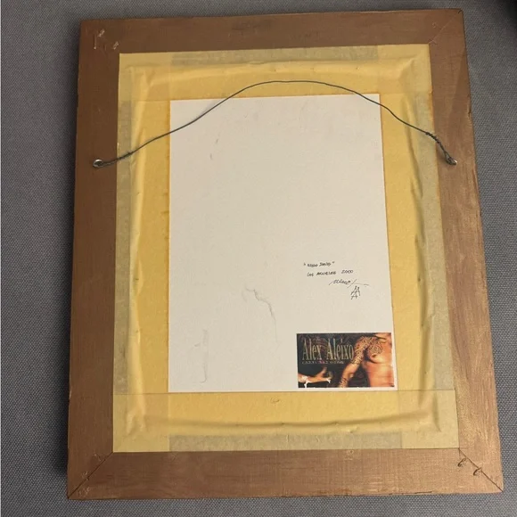 Alex Aleixo “Miss Davis” Framed Picture. Signed by the Artist.
